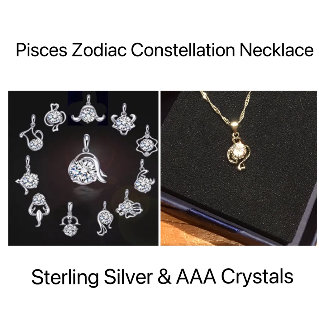 Pisces Zodiac Constellation Necklace New